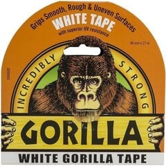 Gorilla клейкая лента "White" 27м цена и информация | Механические инструменты | pigu.lt