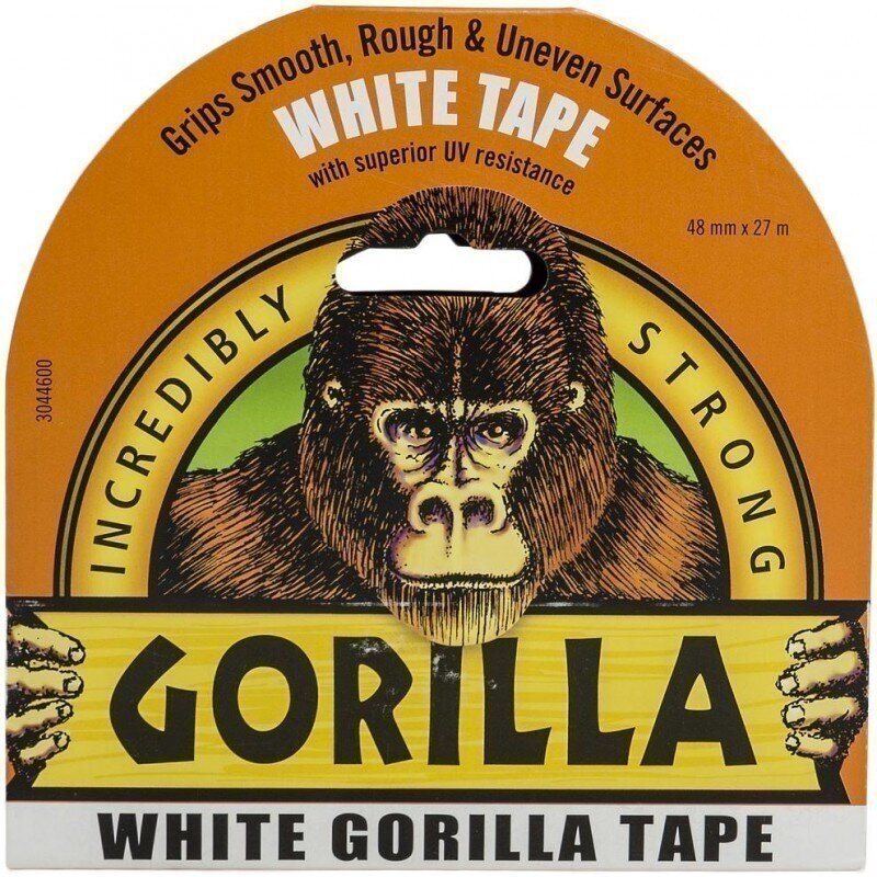Lipni juosta balta Gorilla 27m kaina ir informacija | Mechaniniai įrankiai | pigu.lt