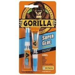 Universalūs momentiniai klijai Gorilla "Superglue" 2x3g kaina ir informacija | Klijai | pigu.lt