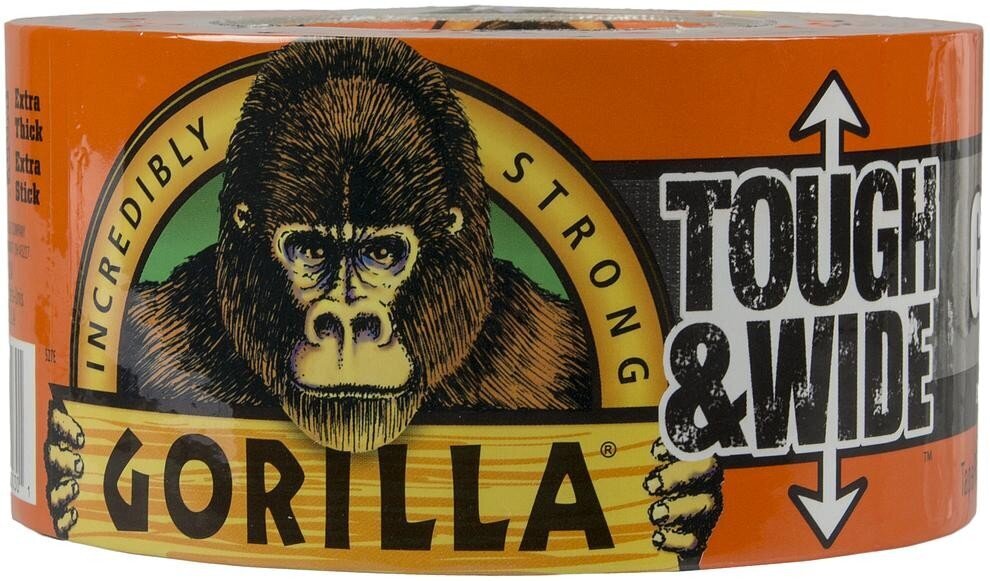 Lipni juosta Gorilla "Tough & Wide" 27m kaina ir informacija | Mechaniniai įrankiai | pigu.lt