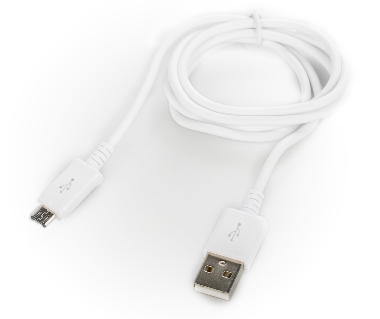 Platinet USB - microUSB 1m, baltas цена и информация | Kabeliai ir laidai | pigu.lt