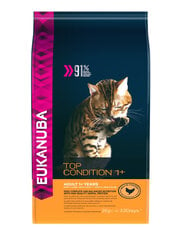 Eukanuba Cat Adult All Breeds Top Condition для взрослых кошек с курицей и печенью, 2 кг цена и информация | Сухой корм для кошек | pigu.lt