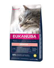 Eukanuba Cat Senior для пожилых кошек с курицей и печенью, 2 кг цена и информация | Сухой корм для кошек | pigu.lt