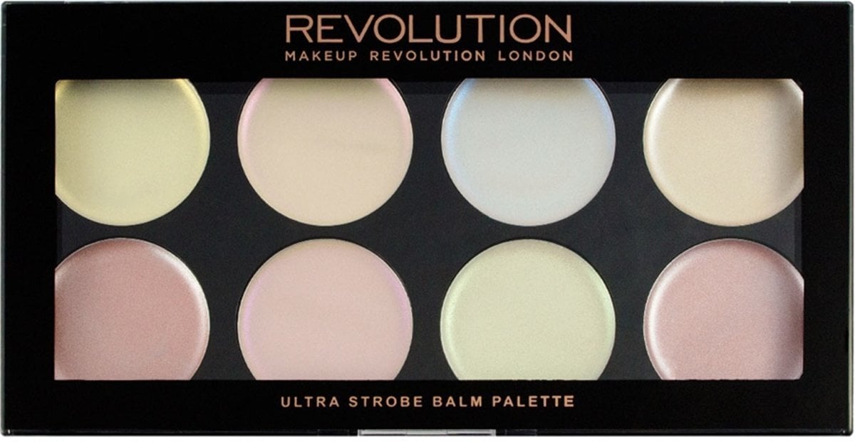 Veido modeliavimo paletė Makeup Revolution Ultra Strobe Balm 12 g цена и информация | Makiažo pagrindai, pudros | pigu.lt