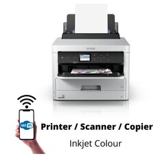 Epson WorkForce Pro WF-C5210DW MFP Wi-Fi Printer / Scanner / Copier inkjet colour kaina ir informacija | Spausdintuvai | pigu.lt