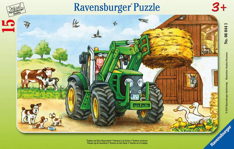 Dėlionė Ravensburger Traktorius, 060443, 15 d. kaina ir informacija | Dėlionės (puzzle) | pigu.lt