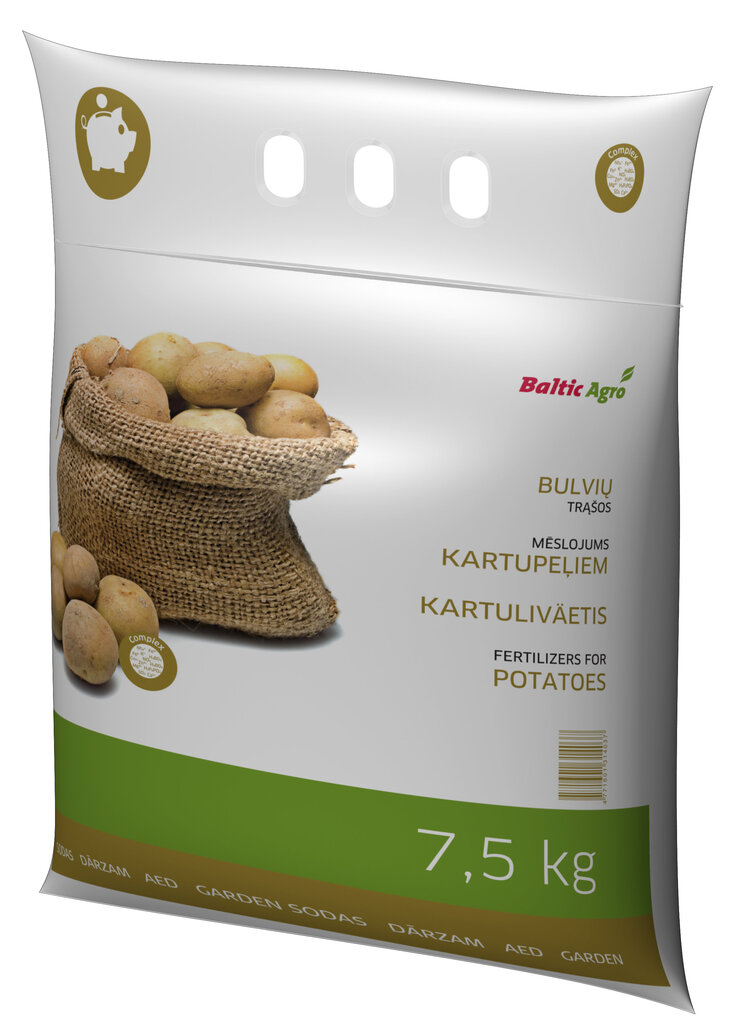 Trąšos bulvėms Ekonominės 7.5Kg kaina ir informacija | Birios trąšos | pigu.lt