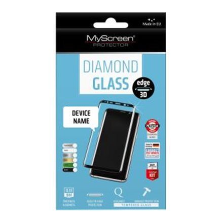 MyScreen Diamond Glass Samsung Galaxy S9 3D Black цена и информация | Apsauginės plėvelės telefonams | pigu.lt