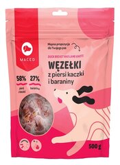 Maced Duck breast and lamb knots su antiena ir ėriena, 500 g цена и информация | Лакомства для собак | pigu.lt