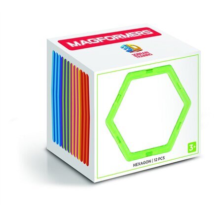 Magnetinis konstruktorius Magformers Hexagon Set 12P kaina ir informacija | Konstruktoriai ir kaladėlės | pigu.lt