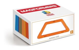 Magformers Trapezoid Set 12P 713013 цена и информация | Конструкторы и кубики | pigu.lt