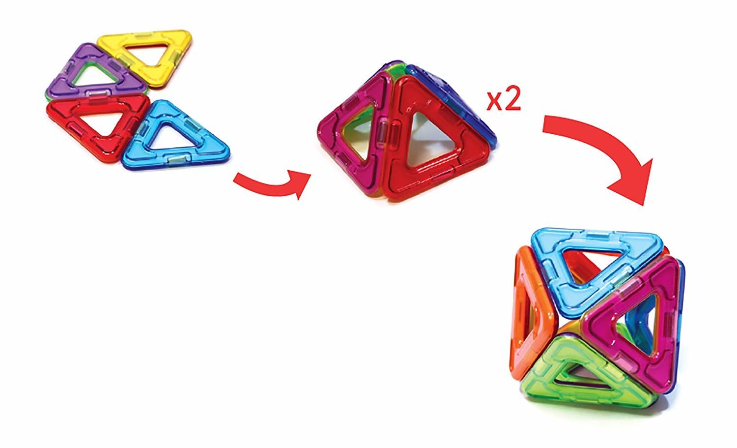 Magnetinis konstruktorius "Trikampiai" Magformers, 12 d. kaina ir informacija | Konstruktoriai ir kaladėlės | pigu.lt