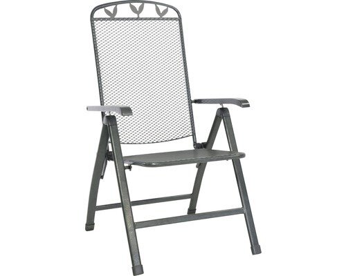 Sulankstoma lauko kėdė Toulouse 58x64, pilka kaina ir informacija | Lauko kėdės, foteliai, pufai | pigu.lt