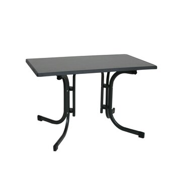 Стол для улицы 110x70 см, черный цена и информация | Садовые столы, столики | pigu.lt