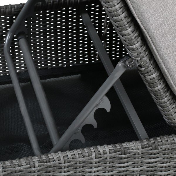 Transformuojamas pufas Bari, pilkas kaina ir informacija | Lauko kėdės, foteliai, pufai | pigu.lt