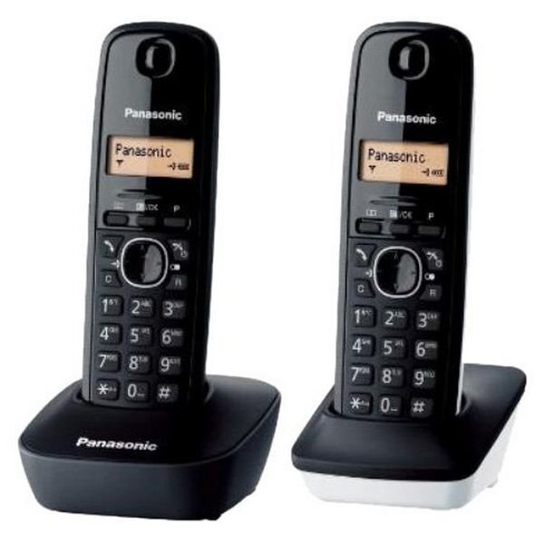 Panasonic KX-TG1612SP1 Duo, juodas цена и информация | Stacionarūs telefonai | pigu.lt