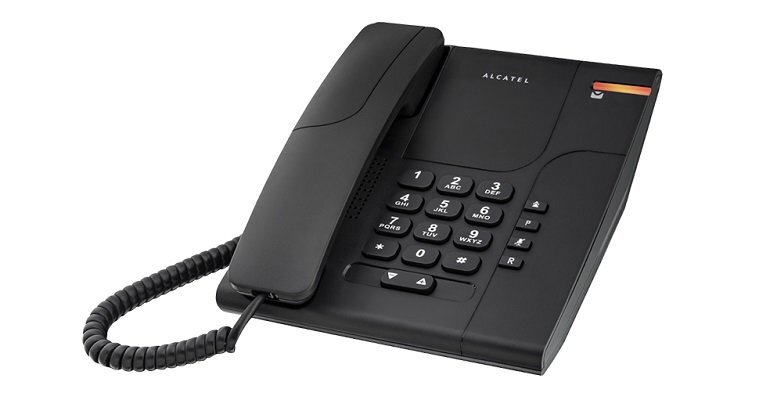 Alcatel Temporis 180, juodas kaina ir informacija | Stacionarūs telefonai | pigu.lt