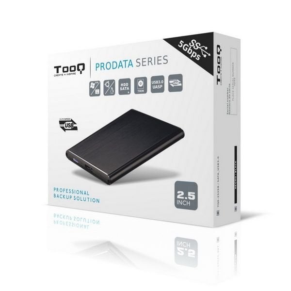 TooQ AAACET0180 HD 2.5" SATA III-USB 3.0 kaina ir informacija | Išorinių kietųjų diskų dėklai | pigu.lt