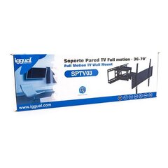 Подставка для ТВ iggual SPTV03 IGG314654 36"-70" цена и информация | Кронштейны и крепления для телевизоров | pigu.lt