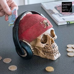 Gadget and Gifts taupyklė pirato kaukolė su ausinėmis kaina ir informacija | Originalios taupyklės | pigu.lt
