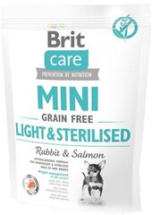 Brit Care sausas maistas Mini Light & Sterilised, 400 g kaina ir informacija | Sausas maistas šunims | pigu.lt