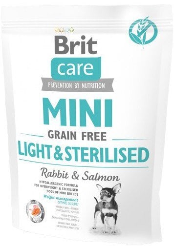 Brit Care sausas maistas Mini Light & Sterilised, 400 g kaina ir informacija | Sausas maistas šunims | pigu.lt