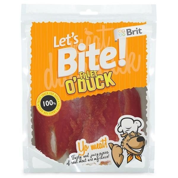 Brit skanėstai Let´s Bite Fillet O'Duck, 400 g kaina ir informacija | Skanėstai šunims | pigu.lt