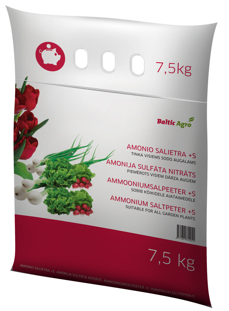 Amonio salietra +S, 7.5kg цена и информация | Birios trąšos | pigu.lt