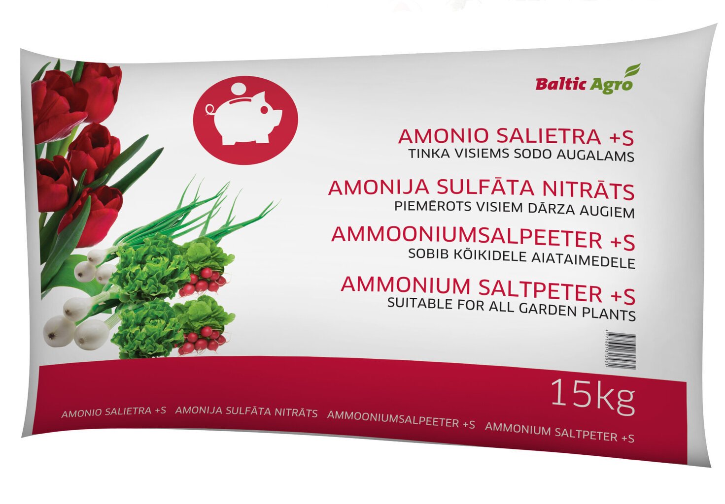 Amonio salietra +S, 15 kg kaina ir informacija | Birios trąšos | pigu.lt