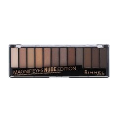 Палитра теней для век Rimmel Magnif'Eyes 14.2 г, 001 Nude цена и информация | Тушь, средства для роста ресниц, тени для век, карандаши для глаз | pigu.lt