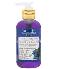 Нежное жидкое мыло для рук BLUEBERRIES-BLACKBERRIES Saules Fabrika, 200 мл цена и информация | Saules fabrika Декоративная косметика | pigu.lt