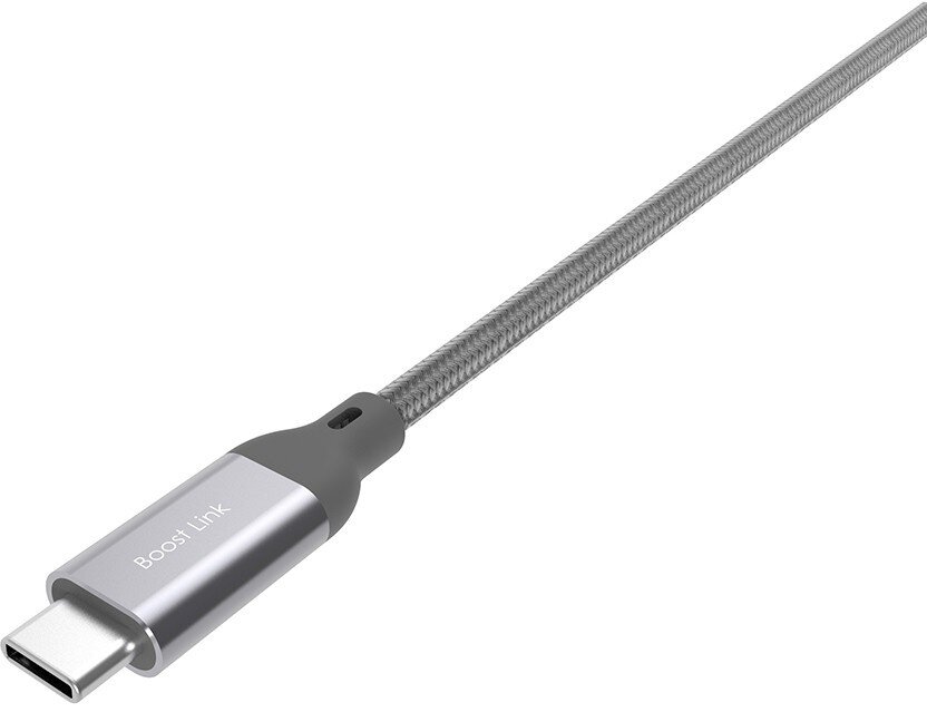 Laidas USB-C, 1 m, pilkas kaina ir informacija | Kabeliai ir laidai | pigu.lt