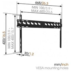 Vogel's MA4000 40"-80" цена и информация | Кронштейны и крепления для телевизоров | pigu.lt