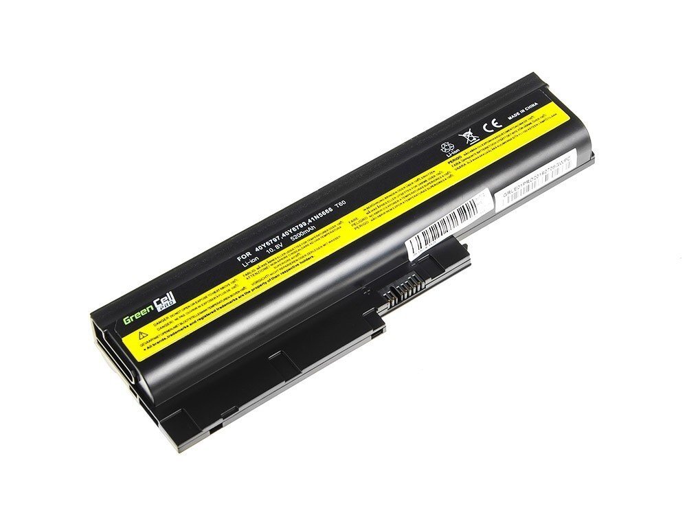 Green Cell PRO Laptop Battery for IBM Lenovo ThinkPad T60 T61 R60 R61 kaina ir informacija | Akumuliatoriai nešiojamiems kompiuteriams | pigu.lt