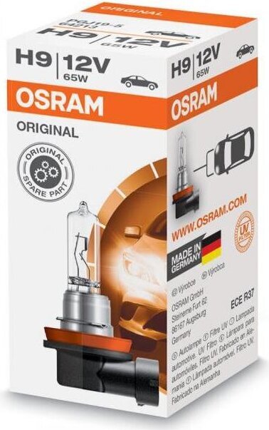 Halogeninė automobilio lemputė Osram H9 12V 65W цена и информация | Automobilių lemputės | pigu.lt