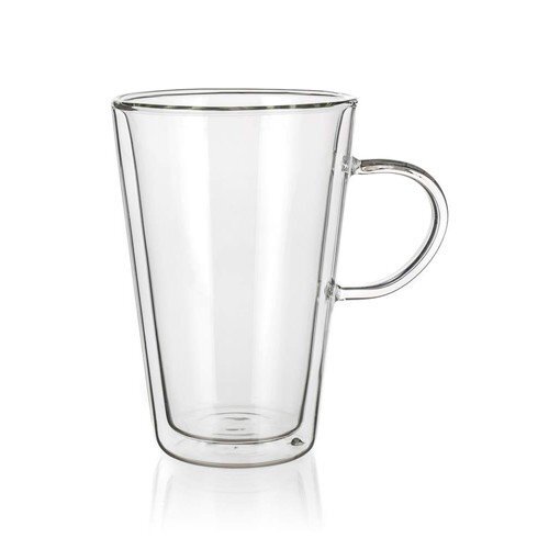 Dvigubo borosilikatinio stiklo puodelis kaina ir informacija | Taurės, puodeliai, ąsočiai | pigu.lt