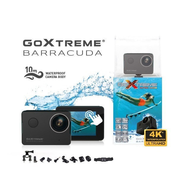 EasyPix GoXtreme Barracuda 4K 20121, juoda kaina ir informacija | Veiksmo ir laisvalaikio kameros | pigu.lt