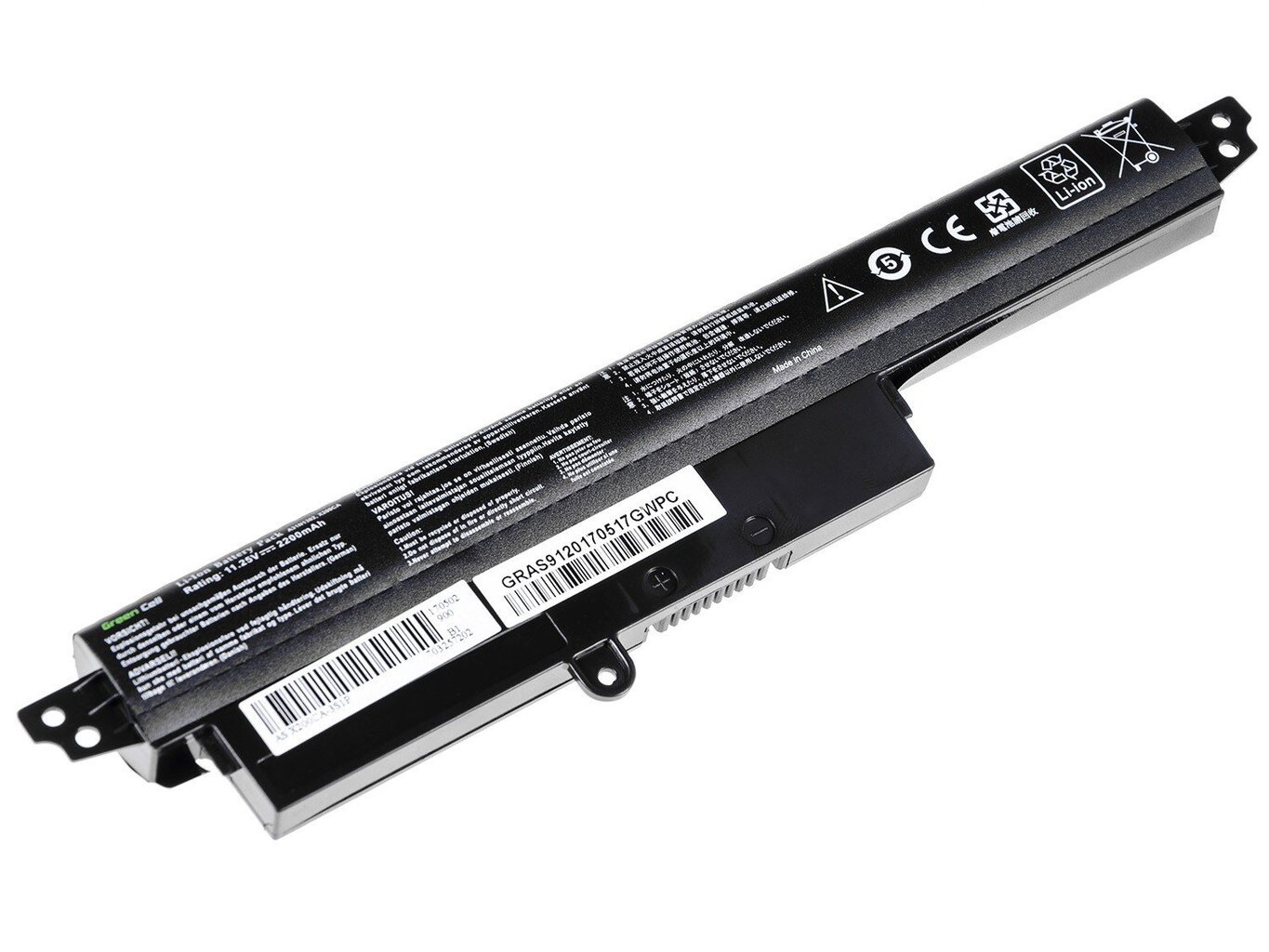 Green Cell Laptop Battery for Asus X200 X200C X200CA X200L X200LA X200M X200MA K200MA VivoBook F200 F200C kaina ir informacija | Akumuliatoriai nešiojamiems kompiuteriams | pigu.lt