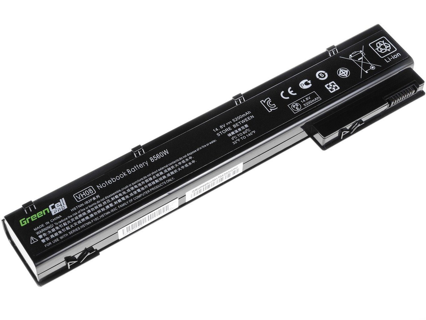 Green Cell Pro Laptop Battery for HP EliteBook 8560w 8570w 8760w 8770w цена и информация | Akumuliatoriai nešiojamiems kompiuteriams | pigu.lt