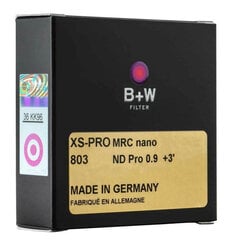 B+W XS-PRO 803 ND 0,9 82mm цена и информация | Фильтры для объективов | pigu.lt