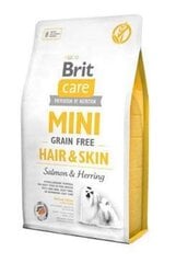 Brit Care sausas maistas Mini Hair&Skin, 7 kg kaina ir informacija | Sausas maistas šunims | pigu.lt