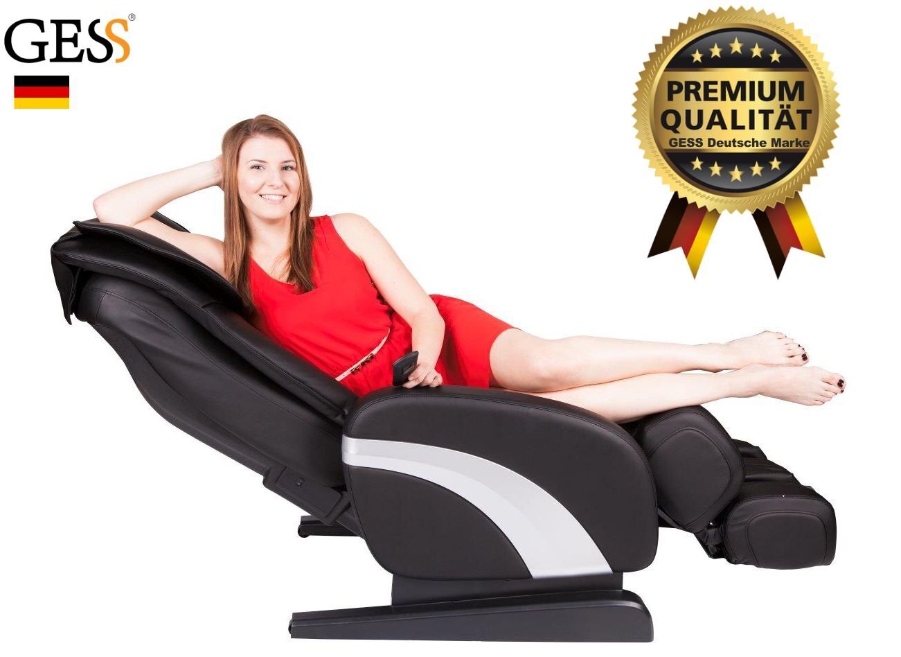 Profesionalus masažinis fotelis GESS Comfort, juodas kaina ir informacija | Svetainės foteliai | pigu.lt