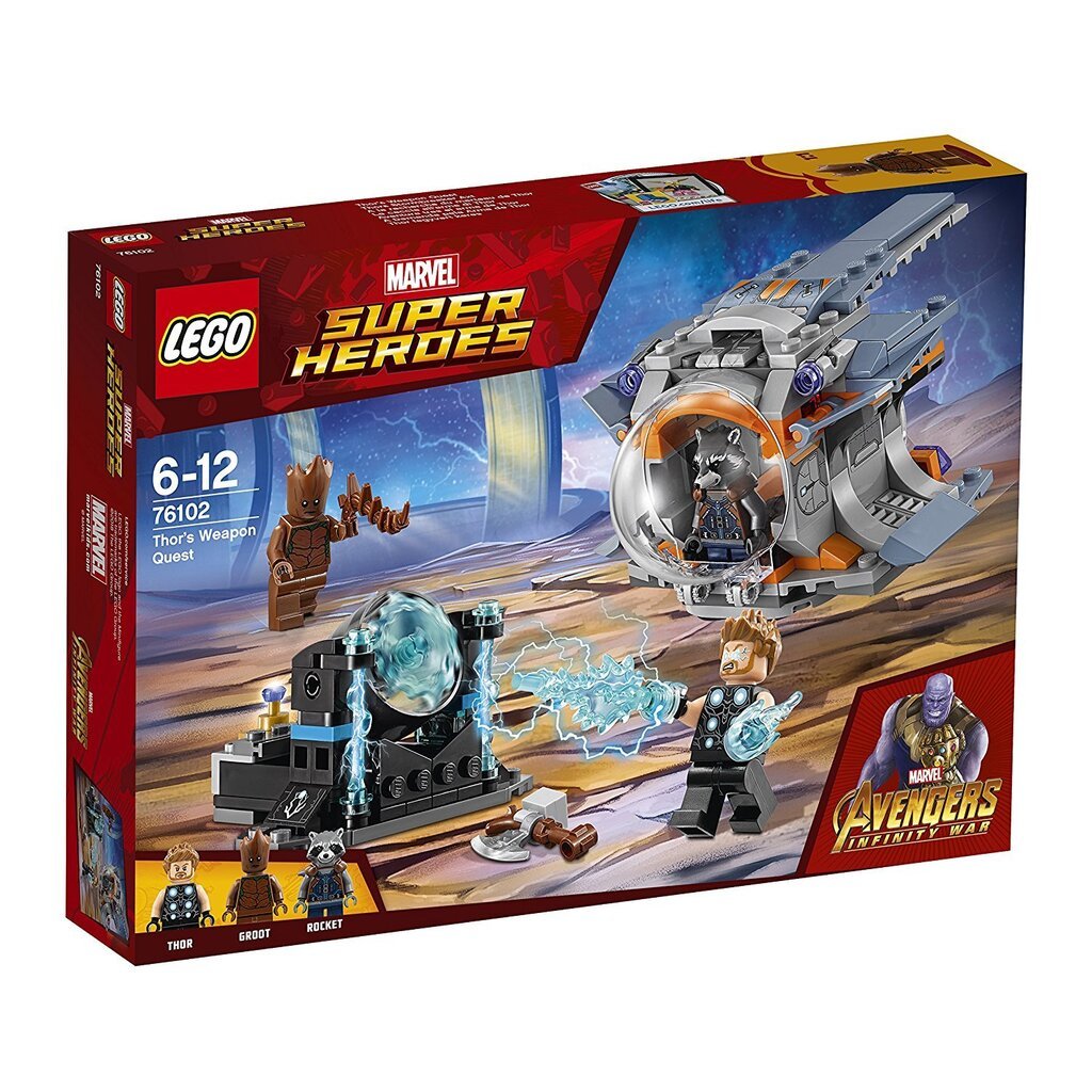 76102 LEGO® Super Heroes Thoro ginklo misija kaina ir informacija | Konstruktoriai ir kaladėlės | pigu.lt
