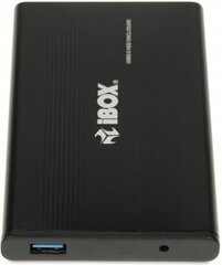 Корпус для 2,5-дюймового жесткого диска iBox HD-02, черный цена и информация | Внутренние жёсткие диски (HDD, SSD, Hybrid) | pigu.lt