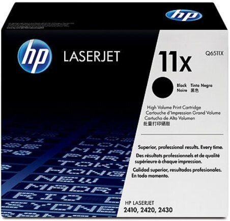 Spausdintuvo kasetė HP 11X (Q6511X) EOL, juoda цена и информация | Kasetės lazeriniams spausdintuvams | pigu.lt