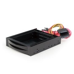 Мобильная стойка Gembird 3.5 на 2 диска SATA 2.5 Black цена и информация | Внутренние жёсткие диски (HDD, SSD, Hybrid) | pigu.lt