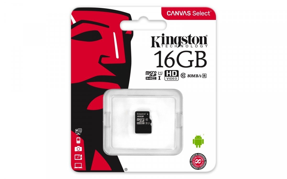 Kingston SDCS/16GBSP kaina ir informacija | Atminties kortelės telefonams | pigu.lt