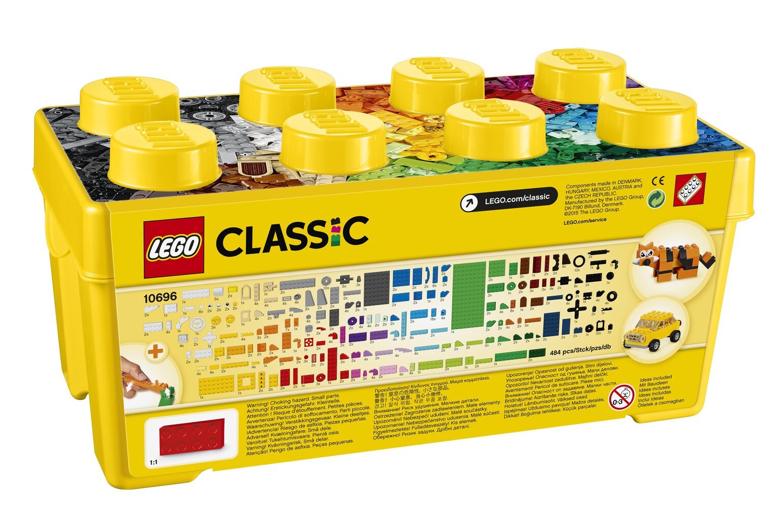 10696 LEGO® Classic LEGO vidutinio dydžio kaladėlių dėžė kaina ir informacija | Konstruktoriai ir kaladėlės | pigu.lt