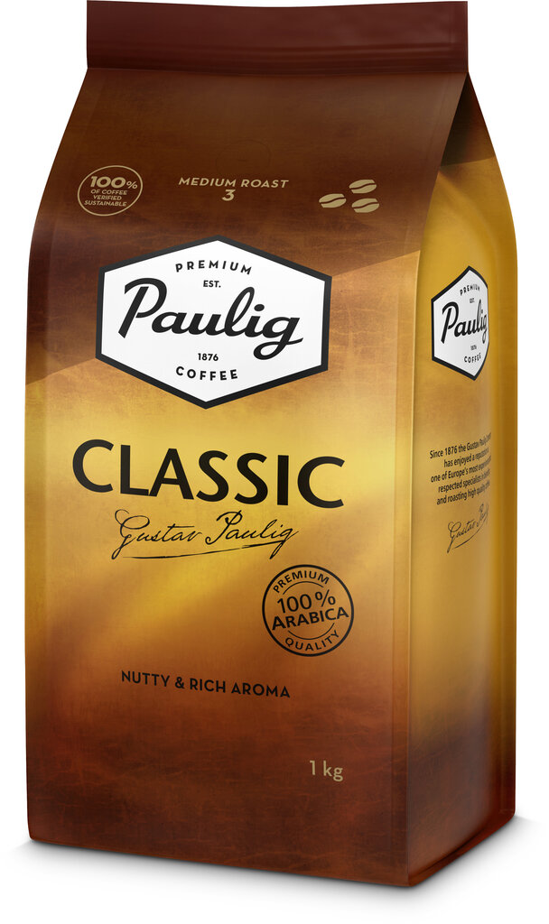 Kavos pupelės PAULIG Classic, 1 kg kaina ir informacija | Kava, kakava | pigu.lt