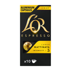 Kavos kapsulės L'OR MATTINATA, 10 Nespresso® aparatų kapsulių kaina ir informacija | Kavos kapsulės L'OR MATTINATA, 10 Nespresso® aparatų kapsulių | pigu.lt